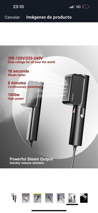 Vaporizador Ropa G7 - Doble Voltaje
