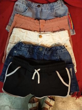 Lote de 5 shorts niña