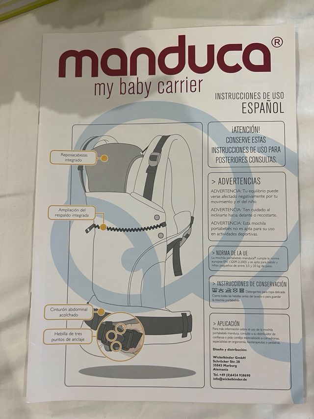 Manduca Sand: Portabebés