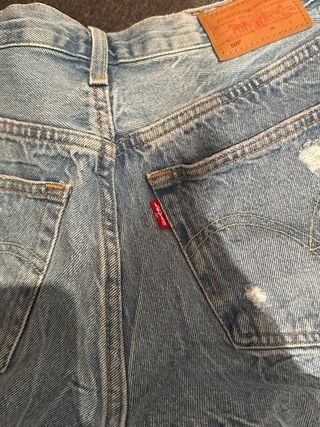 Shorts Levis 27 Mujer - Azul Claro
