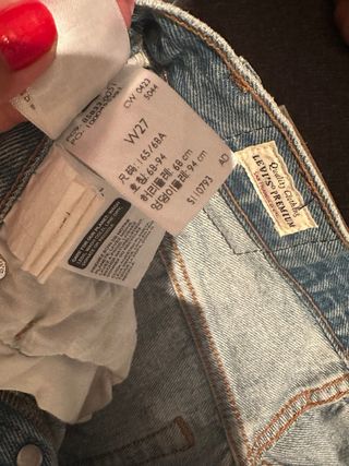 Shorts Levis 27 Mujer - Azul Claro