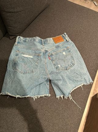 Shorts Levis 27 Mujer - Azul Claro