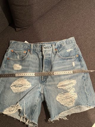 Shorts Levis 27 Mujer - Azul Claro