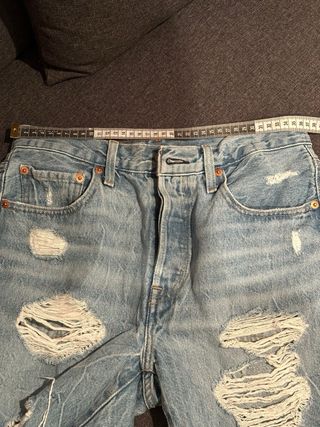 Shorts Levis 27 Mujer - Azul Claro