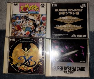 4 Juegos PC Engine CD-ROM