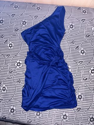 Vestito estivo blu - monospalla