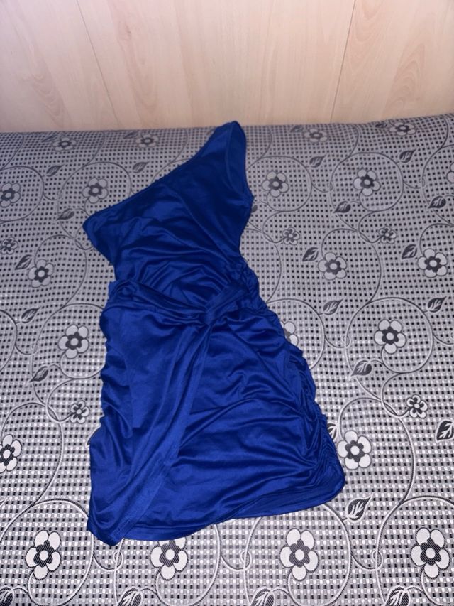 Vestito estivo blu - monospalla