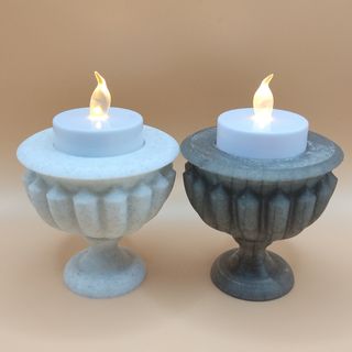 Coluna grega para vela artificial (Incluída)