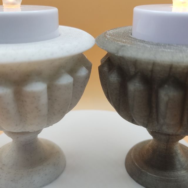 Coluna grega para vela artificial  (Incluída)