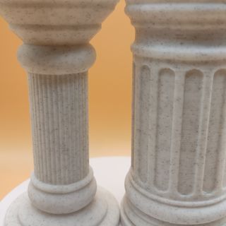 Coluna grega para vela artificial (Incluída)