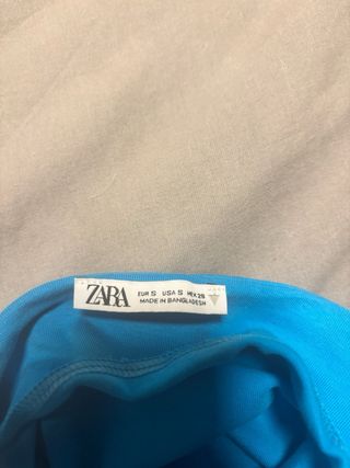 Vestido azul Zara - Talla S