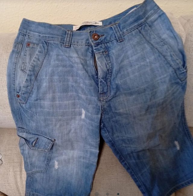 Jeans azul hombre - tiro medio