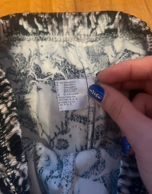 Leggings terciopelo calaveras XS-S