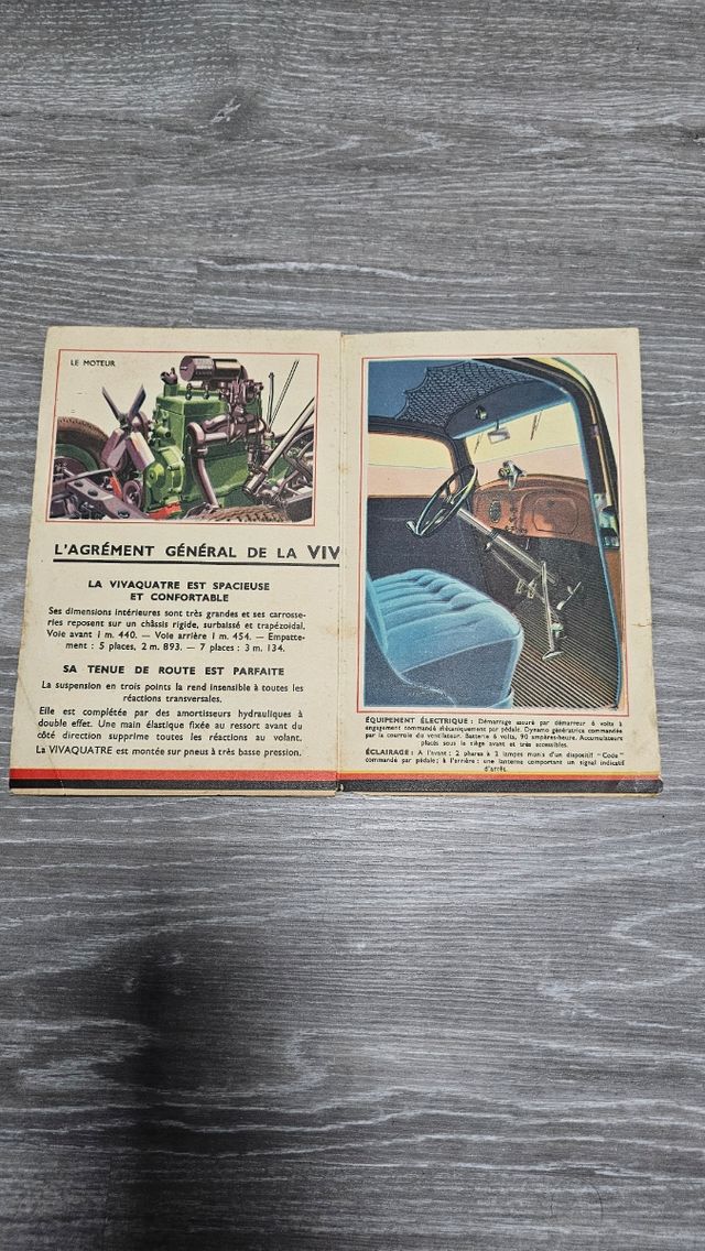 Catálogo Renault Vivaquatre 1934