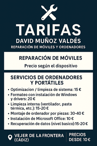 Reparación móviles y ordenadores
