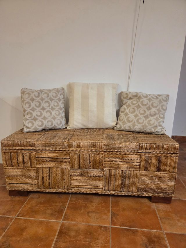 Baúl ratán decorativo