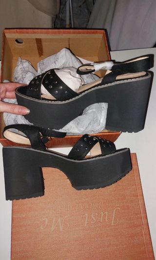 Sandalias plataforma negras