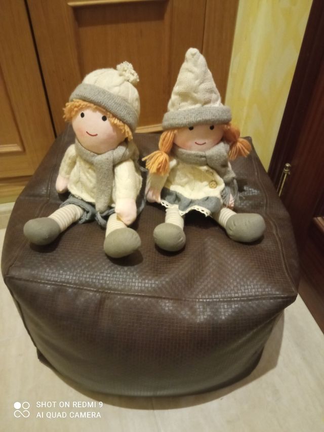 Muñecos Navidad - 2 muñecos de tela