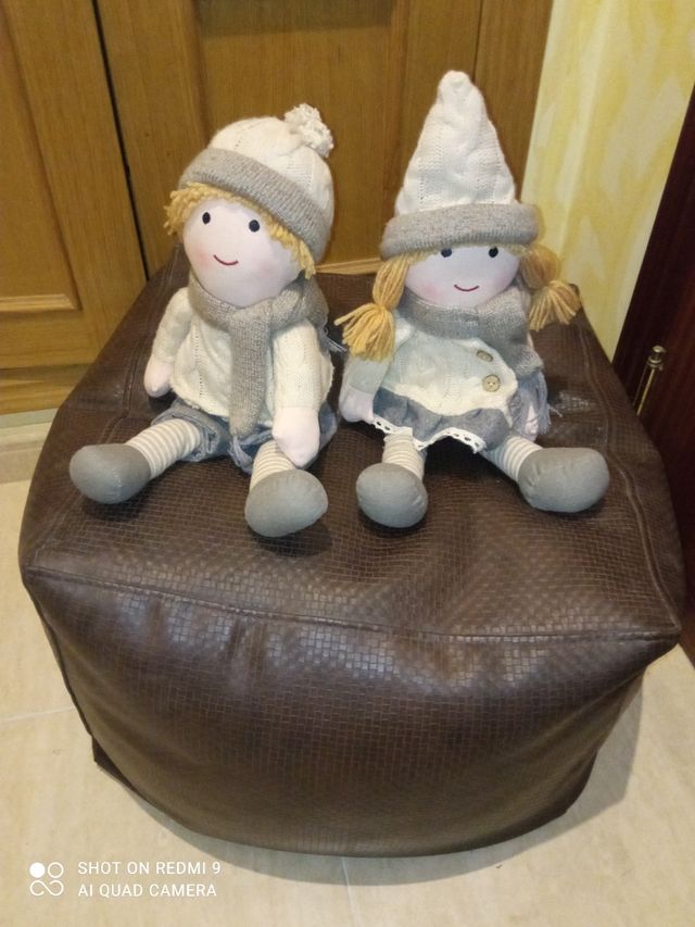 Muñecos Navidad - 2 muñecos de tela