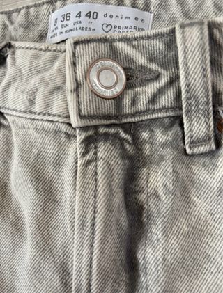 Shorts vaqueros grises 