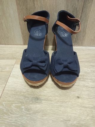Zapatos cuña esparto mujer In Side 39