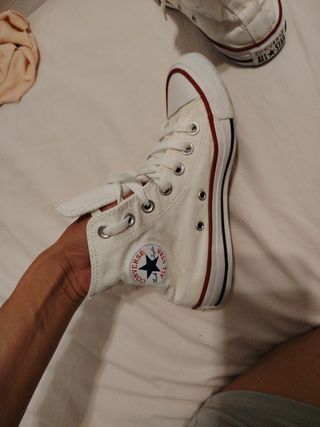 Converse blancas altas - Talla 35