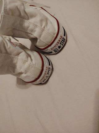 Converse blancas altas - Talla 35