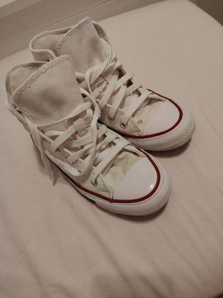Converse blancas altas - Talla 35