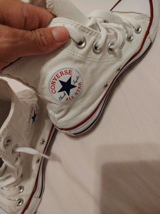 Converse blancas altas - Talla 35
