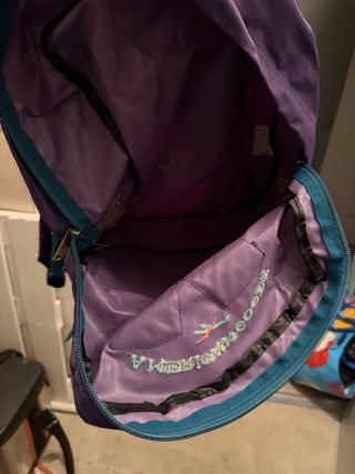 Mochila Reebok Morada y Verde