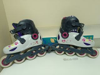 Patines Play 5 niña, talla ajustable
