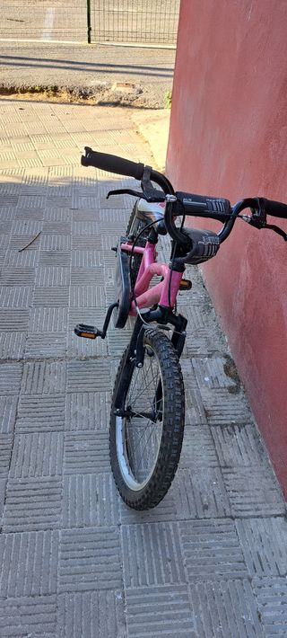 Bicicleta niña 16" rosa