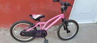 Bicicleta niña 16" rosa