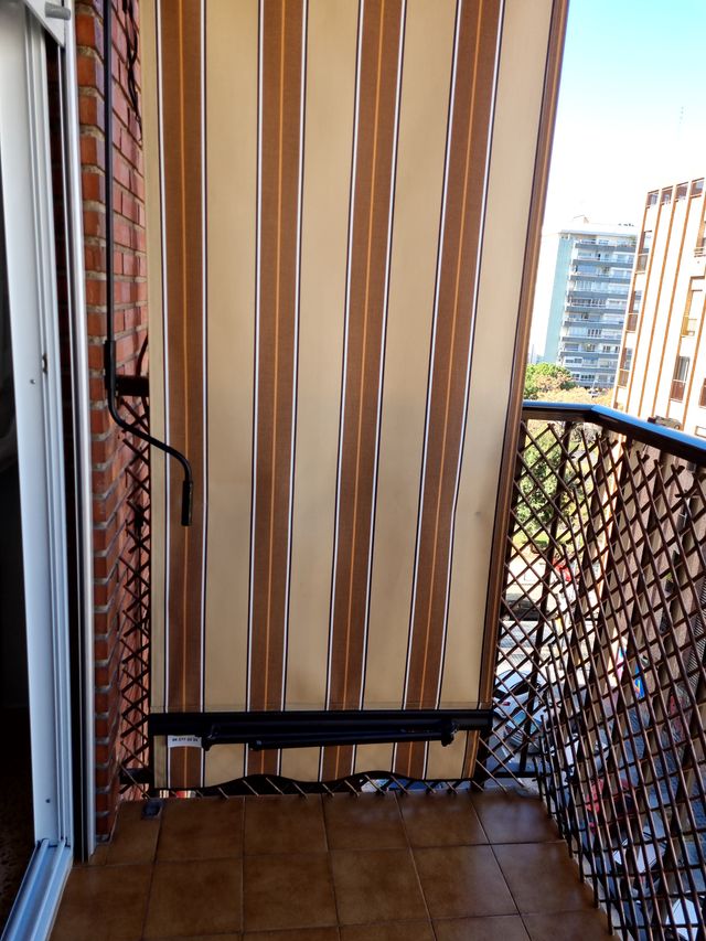 Toldo Totalmente Nuevo - Rayas Beige y Marrón