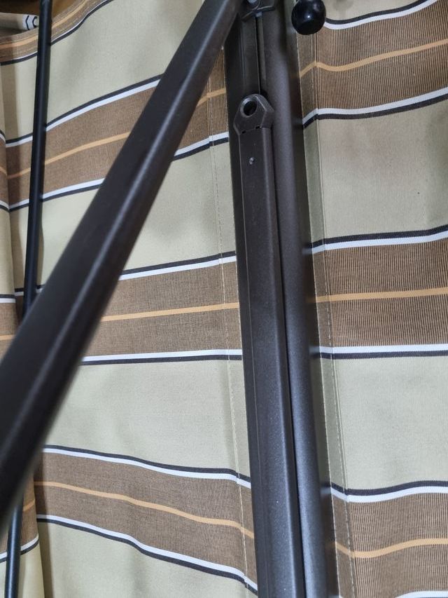 Toldo Totalmente Nuevo - Rayas Beige y Marrón