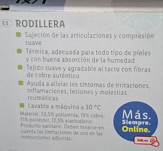 Rodillera elástica Sensipast L/XL