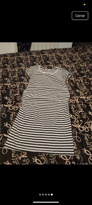 Vestido rayas blanco-negro