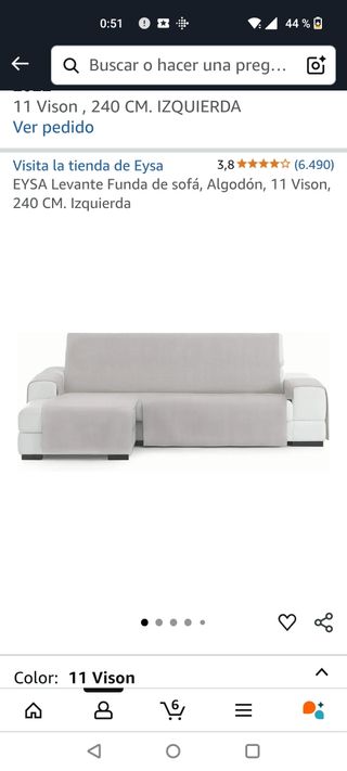 Funda chaise longue 240cm