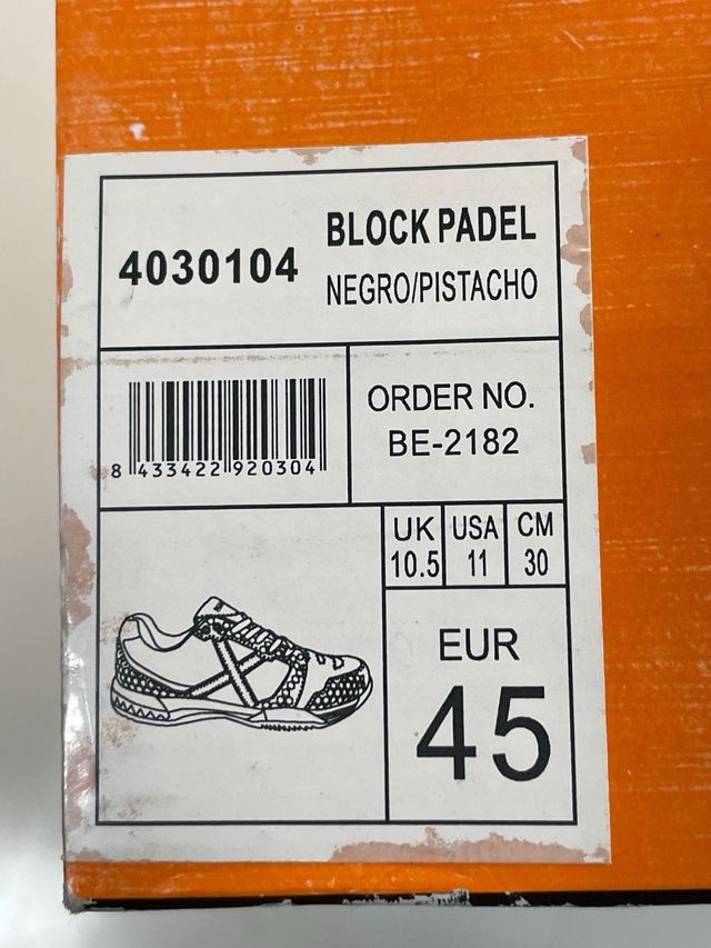 Zapatillas MUNICH padel Talla 45