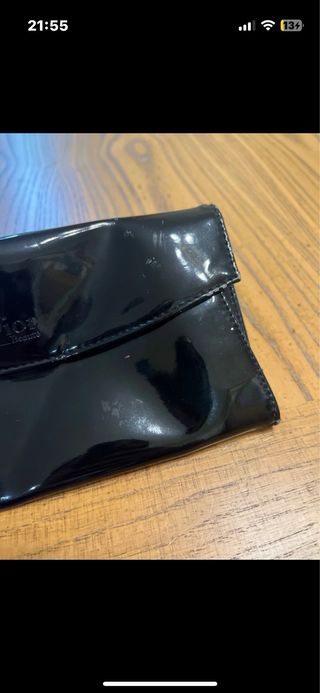Pochette Dior nera lucida