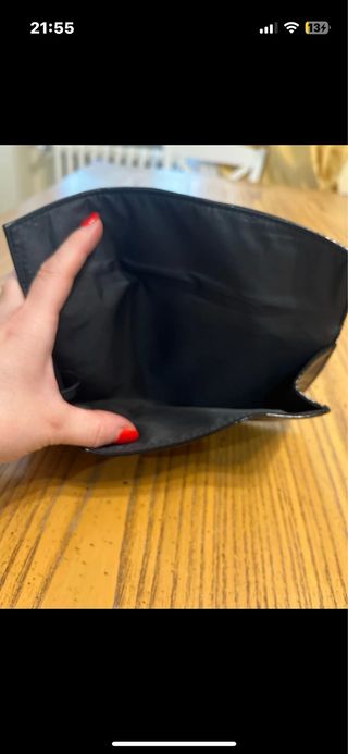 Pochette Dior nera lucida