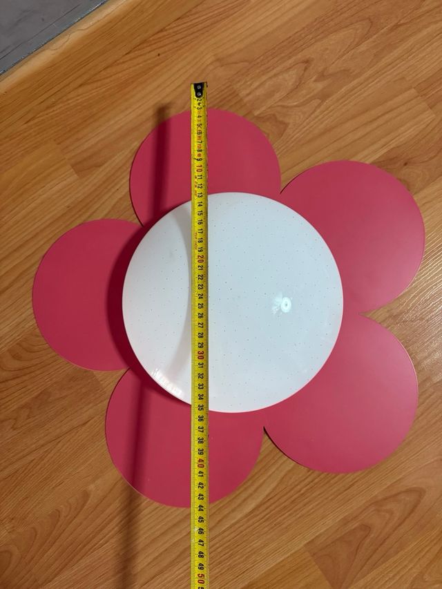 Lámpara techo infantil rosa