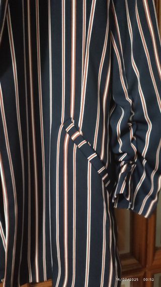 Chaqueta rayas azul marino