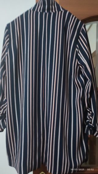 Chaqueta rayas azul marino