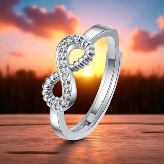 Anillo Infinito Plata Ajustable