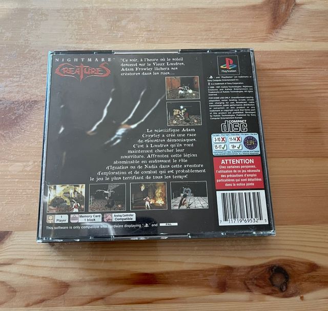 Nightmare Creatures PS1 PAL Francia - Horror