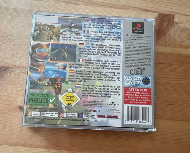 Crash Bandicoot Warped - PS1 Platino