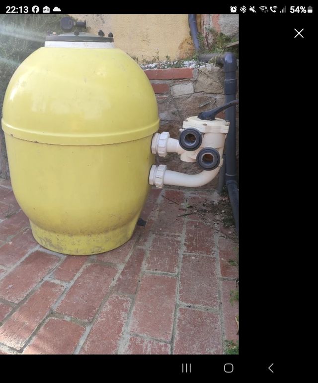 Filtro piscina 640 amarillo