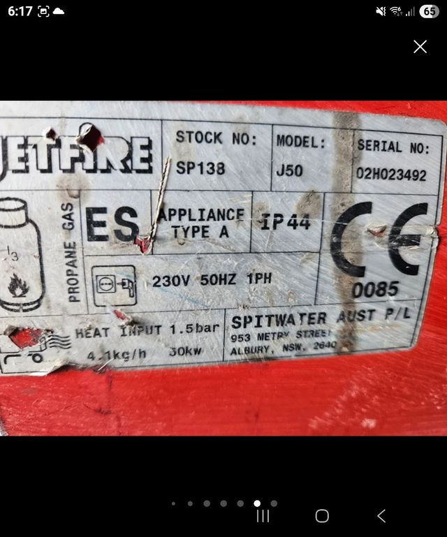 Cañon aire caliente