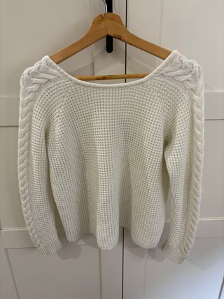 Jersey blanco punto - Talla S